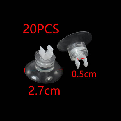UXCELL 10/20/30/38/40/50/100PCS Aquarium Suction Cup For 5/6mm Air Line Pipe Tube Wire Holder Sucker Fish Tank Pump Accessories