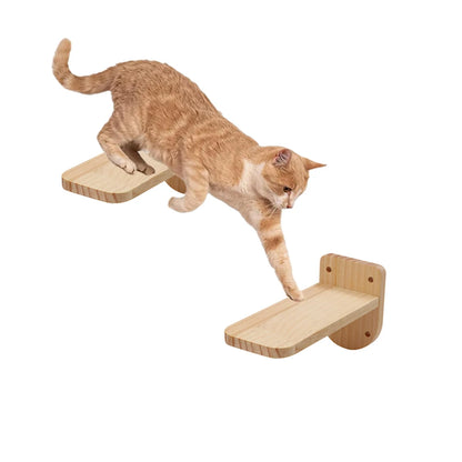 Cat Wall Mounted Furniture Cat Hammock&Felt Ladder&Sisal Scratching Post of High Quality Durable and Easy-to-Clean Cat Furniture