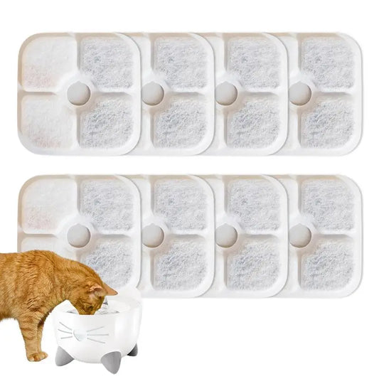 Water Filter for Cat Fountain Triple Layer High Density Cotton Cat Water Fountain Filter Resin Activated Carbon Cat Drinking