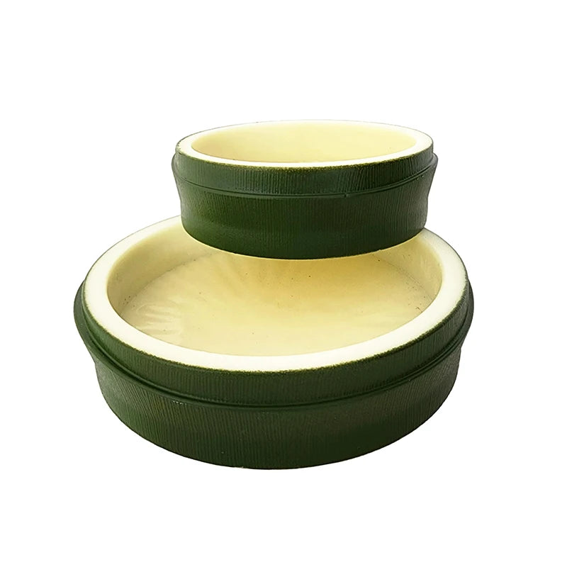 Pet Reptile Feeder Bowl Resin Aquarium Basin Food Water Pot Reptile Turtle Tortoise Scorpion Lizard Crabs Supplies Dropshipping