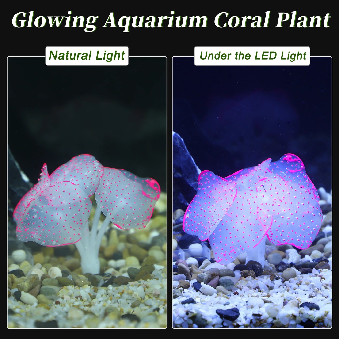 UXCELL Aquarium Simulation Undersea Water Plants Silicone Glowing Ornaments Decorations Fluorescence Fish Tank Coral Decor