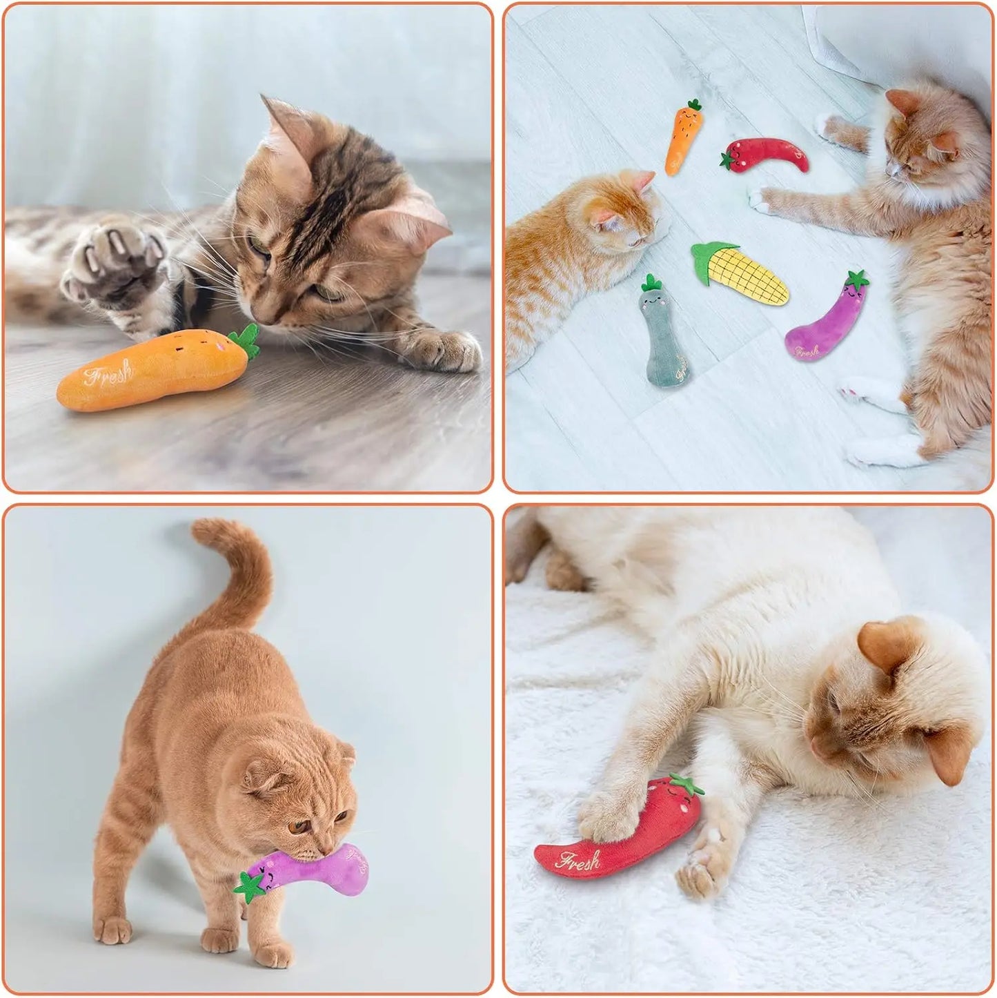 Cats Toy with Catnip Plush Cat Toys for Kitten Teeth Grinding Thumb Pillow Chewing Toy Claws Thumb Bite Pet Accessories
