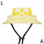 Dog And Cat Sun Hat Anti-strangle Hat Anti-fall Exposed Ears Adjustable Rope Buckle Bucket Hat Pet Supplies Colorful Large Size