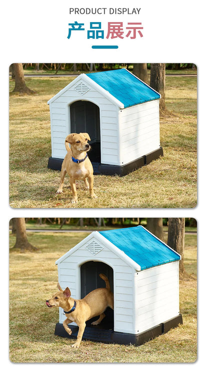 Stray kennel outdoor rainproof waterproof kennel pet dog shed large and small dog cage house type dog house outdoor