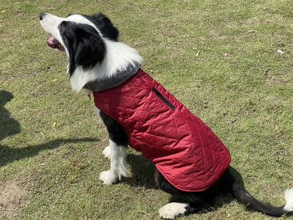 Warm Fleece Collar Dog Coat Jacket Double-Sided Winter Dog Coat Waterproof Puppy Clothing For Small Medium & Large Dogs Supplies