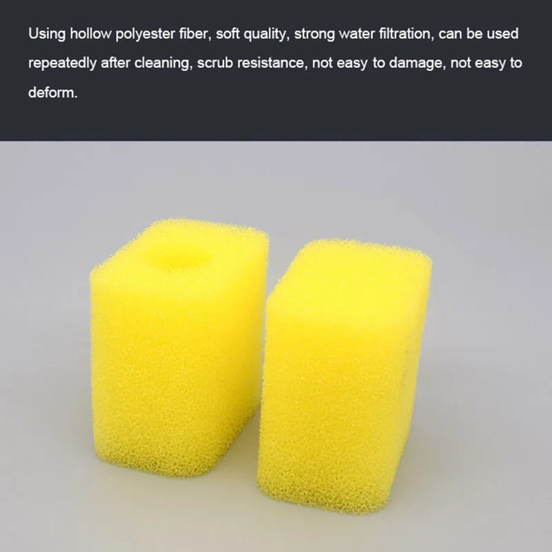 Aquarium Filter Sponge for Aquarium Fish Tank Air Pump Skimmer Biochemical Sponge Filter Aquarium Bio Filter Filtro Aquario 2PCS