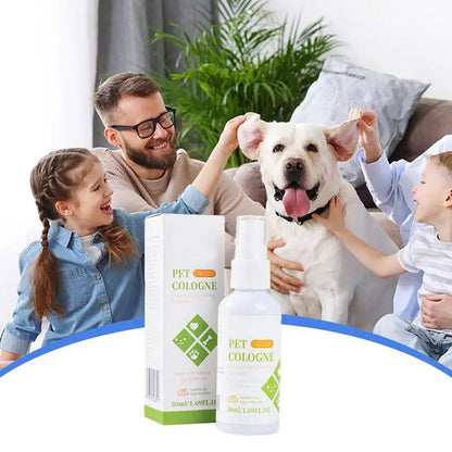 50ml Dog Perfume Spray Pet Odor Eliminator Spray Long-Lasting Dog Calming Deodorizer Dog Conditioner Spray For Smelly Dogs
