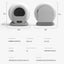 Automatic cleaning cat litter box, app controlled automatic cat litter box automatic cleaning, all cat litters can be used.