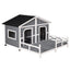 Custom Rainproof Outdoor Yard Large Dog Luxury Kennel Indoor Villa Large Size Wooden Kennel Dog House
