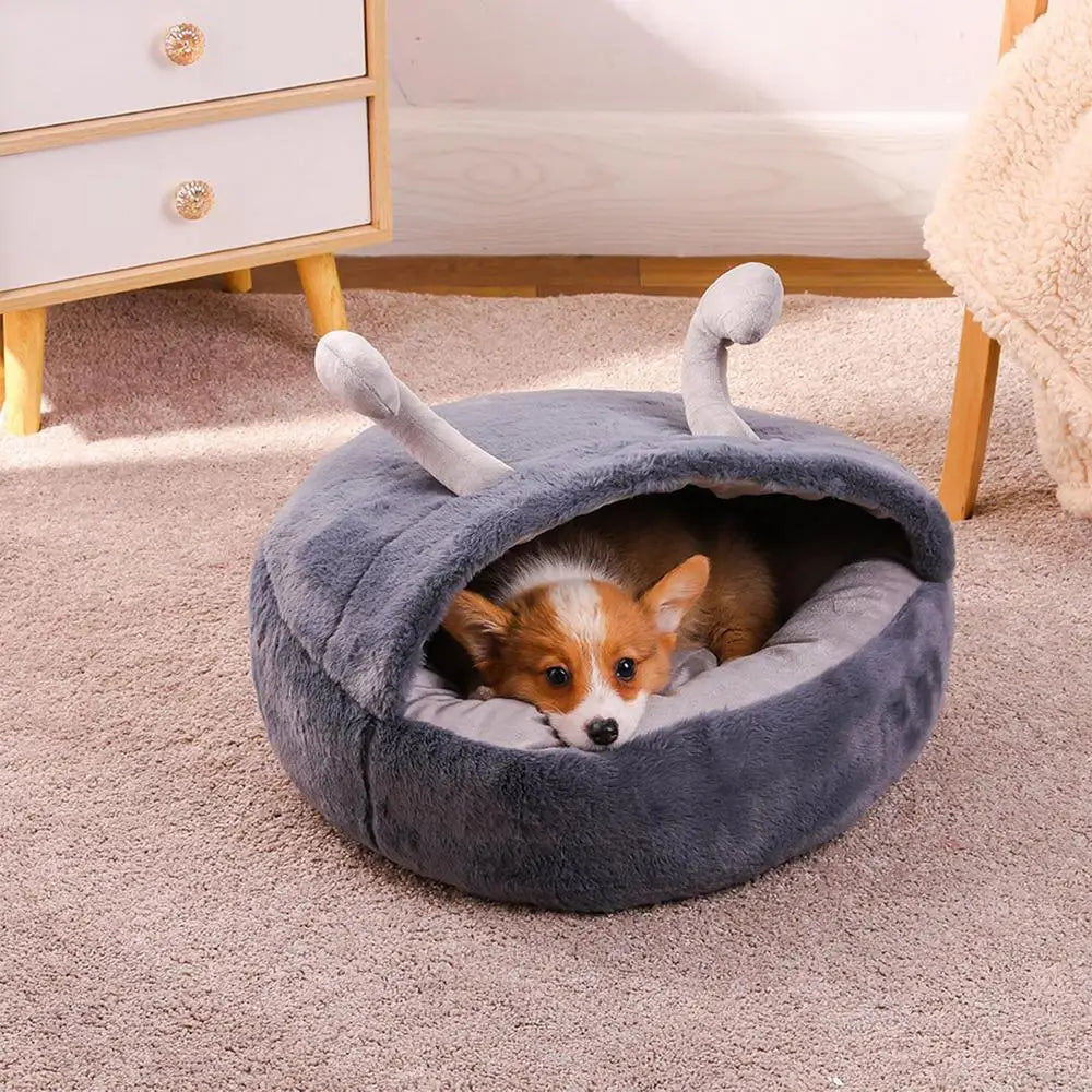 Hooded Cat Bed Cave Adorable Ear Design Cat Beds For Indoor Cats With Anti-Slip Bottom Cozy Pet Cave Comfortable Cat Nest