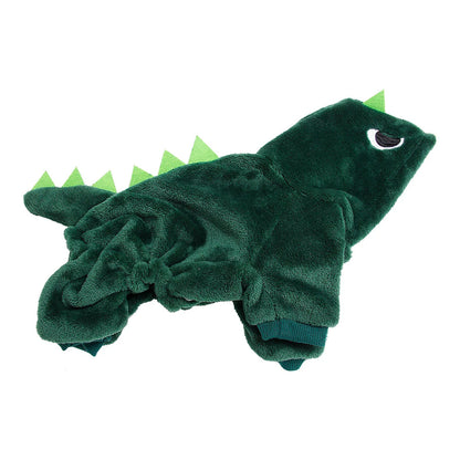 Winter Jacket For Dog Small Dog Coat Dinosaur Dogs Costume Christmas Outfit For Pet Medium Dogs Clothes Chihuahua Puppy Sweater