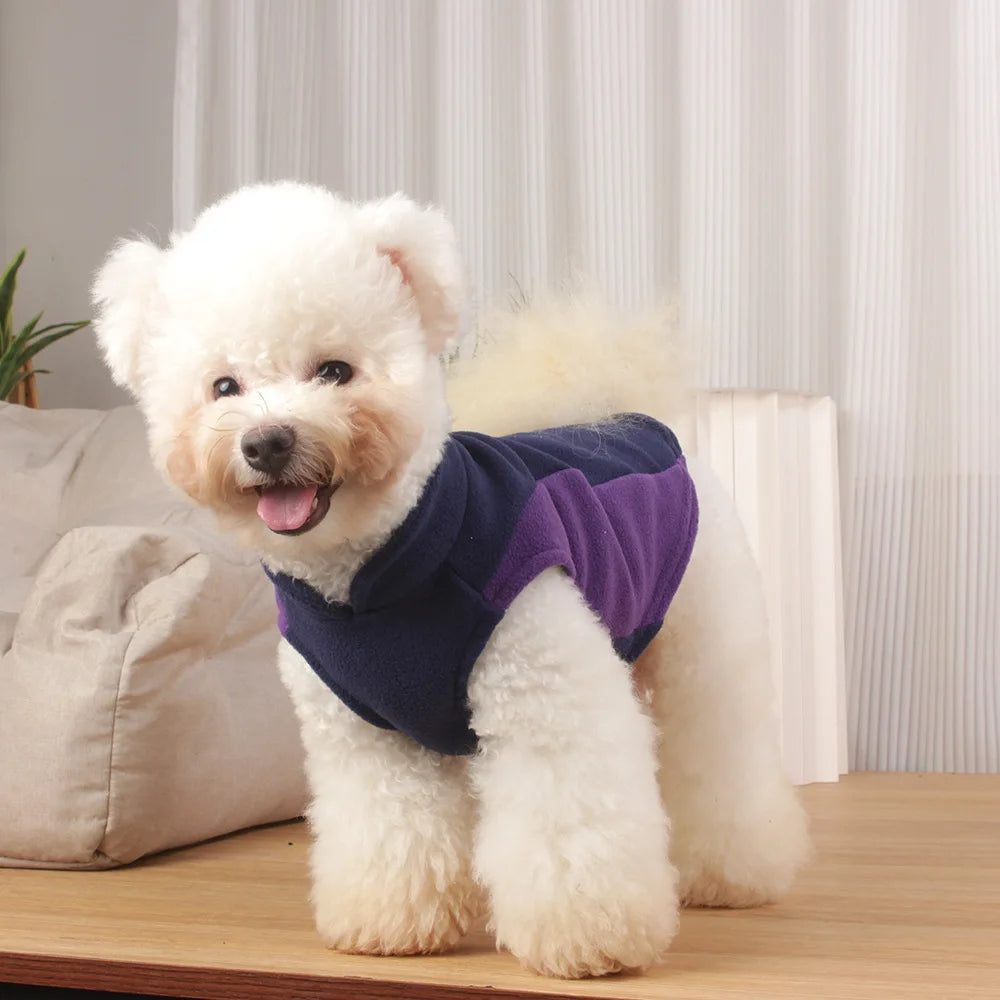 Fleece Vest Dog Sweater Warm Pullover Fleece Dog Jacket Winter Dog Clothes for Small Medium Dogs, Cold Weather Coat Pet Apparel