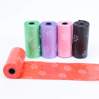 10 Roll Pet Dog Poop Bags Dispenser Collector Garbage Bag Puppy Dog Poop Scooper Bags for Dogs Cat Outdoor Cleaning Pet Supplies