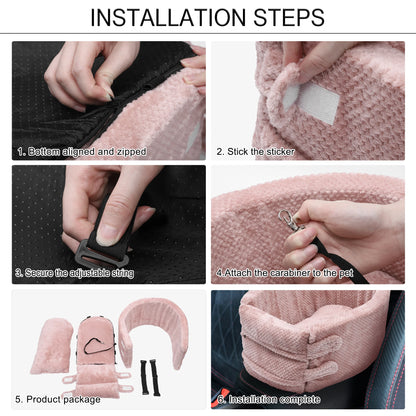 UXCELL Dog Car Seat Bags Hammock Pet Carriers Bed Car Rear Back Seat Protector Mat Carrier Bottom Travel Safety Accessories