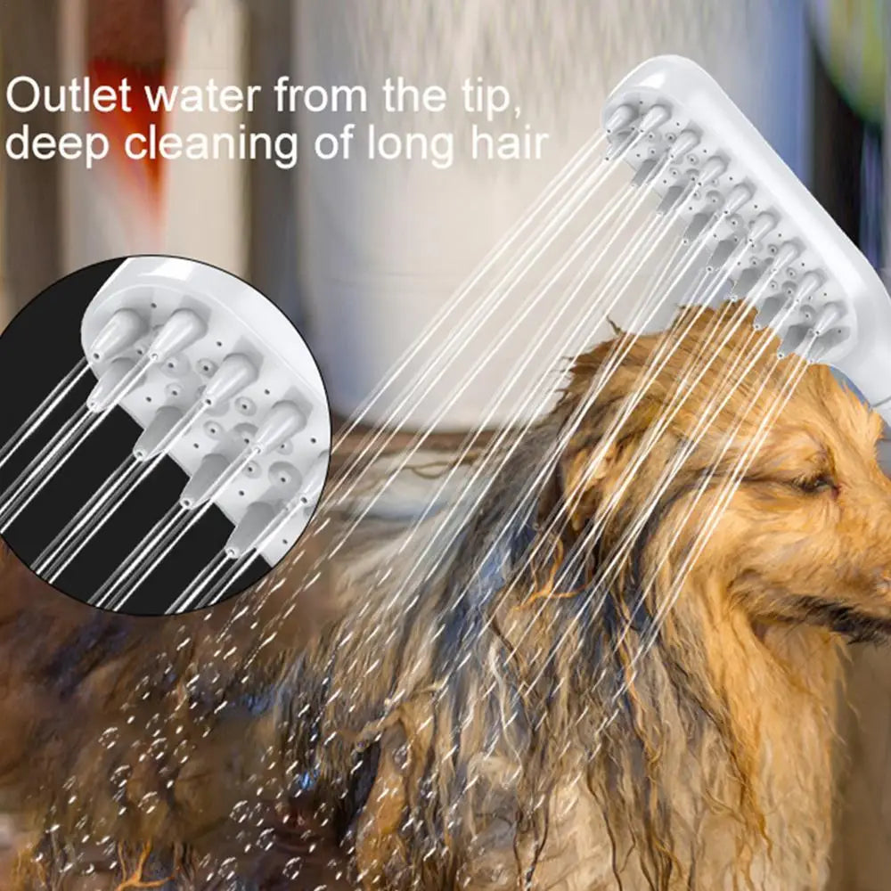 Pet Shower Sprayer Multifunctional Dog Bathing Massage Sprayer Indoor Outdoor Pet Cleaning Showerhead For Bathroom Toilet Garden