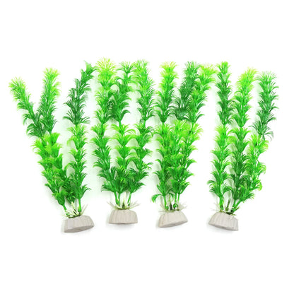 UXCELL 3/4/5/6/8/9 Pcs Artificial Aquarium Plants Grass Water Weeds Ornament Fish Tank Plant Flower Grass Decor Accessories