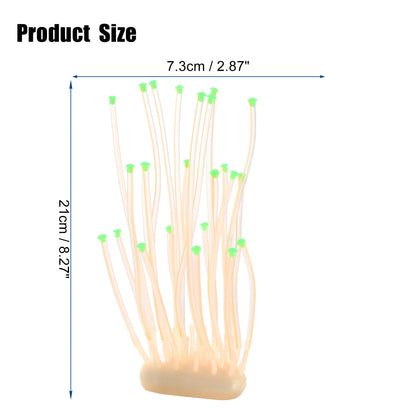 UXCELL Silicone Luminous Plants Glowing Simulation Coral Aquarium Artificial Fluorescence Deco Ornament Fish Tank Accessories