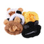 Cute Bear Shaped Hat for Cat Christmas Protective Pet Dogs Cosplay Head Wear York Solid Color Winter Kitten Costume Accessories