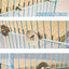 Fan-shaped Bird Parrot Wooden Stand Rack Bird Cage Accessories Perch for Small Animal Chinchilla Squirrel Hamster Stand Board