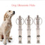Puppy Pet Dog Whistle Two-tone Ultrasonic Flute Stop Barking Ultrasonic Sound Repeller Cat Dog Training Equipment Keychain