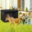 Kennel Covers Outdoor Dog Kennel Cover For Metal Dog Crates Kennel Covers Mesh Window With Flap Can Adjust Visibility And