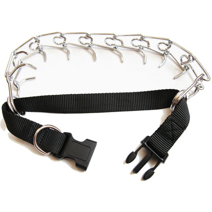 Dog Prong Pinch Collar Adjustable Quick Release Dog Training Collar with Rubber Tip for Small Medium Large Dogs Pet Dog Supplies