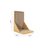 Cardboard Scratching Post for Indoor Cats, 26.8 Inch L-Shaped Vertical Scratching Post with Catnip, Large Scratching Post