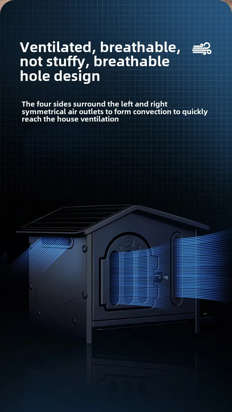 Dog Kennel Indoor and Outdoor Ventilation and Breathable Easy To Install Easy To Clean Thickened Not Deformed Luxury Pet Villa
