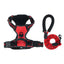 Pet dog chest back anti impact reflective vest style chest back large medium cat dog chest back traction rope set dog harness