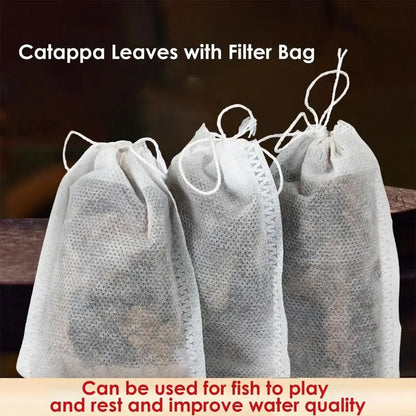10 bag Catappa Leaves For Aquariums Aquatic Betta Shrimp Leaves Natural Water Conditioner Leave Habitat Producing Almond Leaves