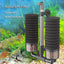 Black Aquarium Filter With Pump For Fish Tank Air Pump Skimmer Biochemical Sponge Filter Aquarium Bio Filters Filtro Aquario