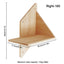 1PC Wall Mounted Cat Tree Cat Climbing Wooden Shelf Climbing Hammock Set Scratching Post and Ladder for Cats Playing&Sleeping