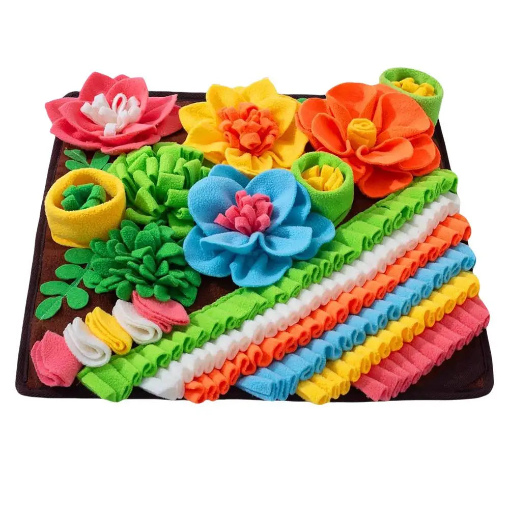 Dog Sniffing Mat Puppy Training Pad  Interactive Dog Toy Foraging Mat For Smell Pet Slow Eating Stress Relief Toys For Puppies