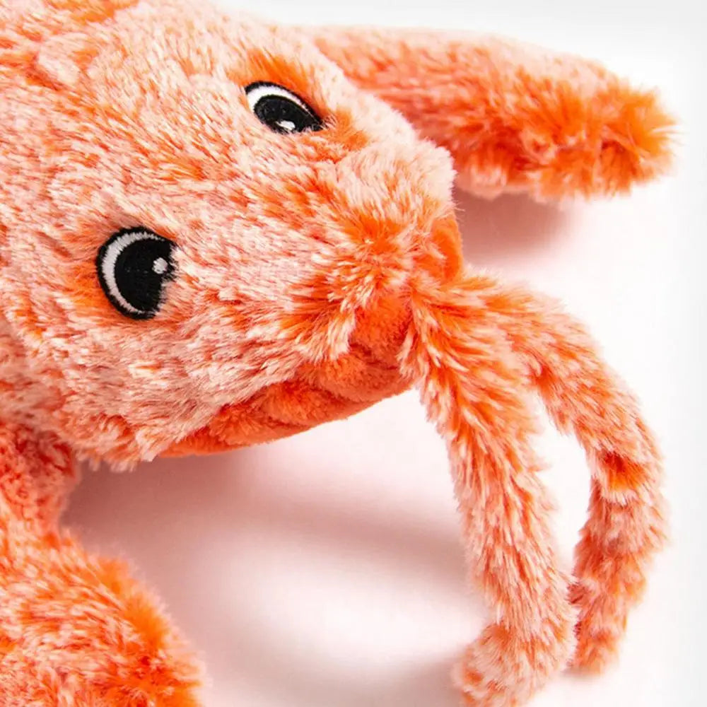 Dog Plush Chew Toy USB-Charged Pet ChewingToy Floppy Lobster Dog Toy Washable Cute Cat Toys For Puppy Dog Cats For Home Outdoor