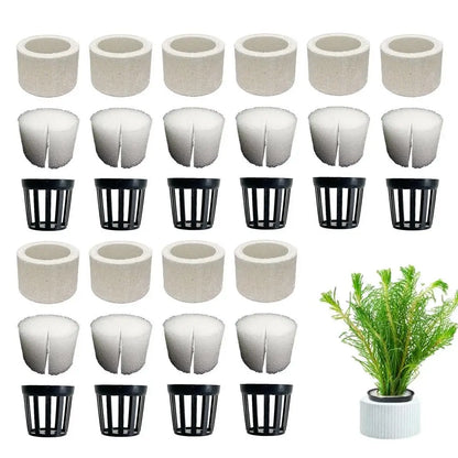 20/10pcs/set Aquatic Plants Fixed Ring Set Anti-Floating Water Plant Anchor Weights Pot Aquarium Decoration Fish Tank Landscape