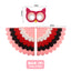Kids Cosplay Costume Stage Performance Owl Peacock Wings Bird Felt Cape with Mask for Girls Boys Halloween Party Cloak
