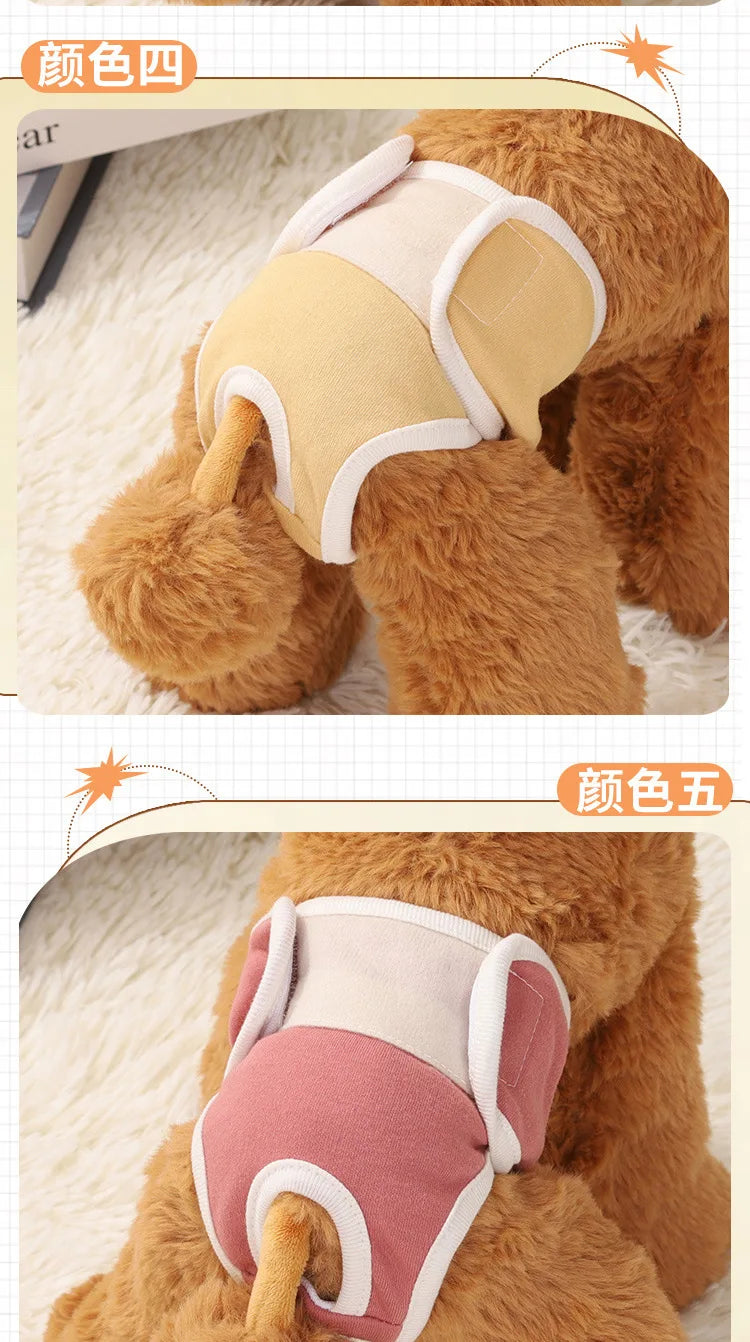Reusable Female Dogs Diaper Pants Sanitary Female Dog Pants Diapers For Dogs Menstruation Pet Cat Physiological Shorts Girl