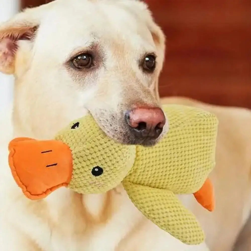 Pet Plush Toy Calming Duck Plush Toy Calming Duck Dog Toy Pet Teeth Cleaning Chew Pillow Toy Puppy Plush Pillow Toy Pet Supplies