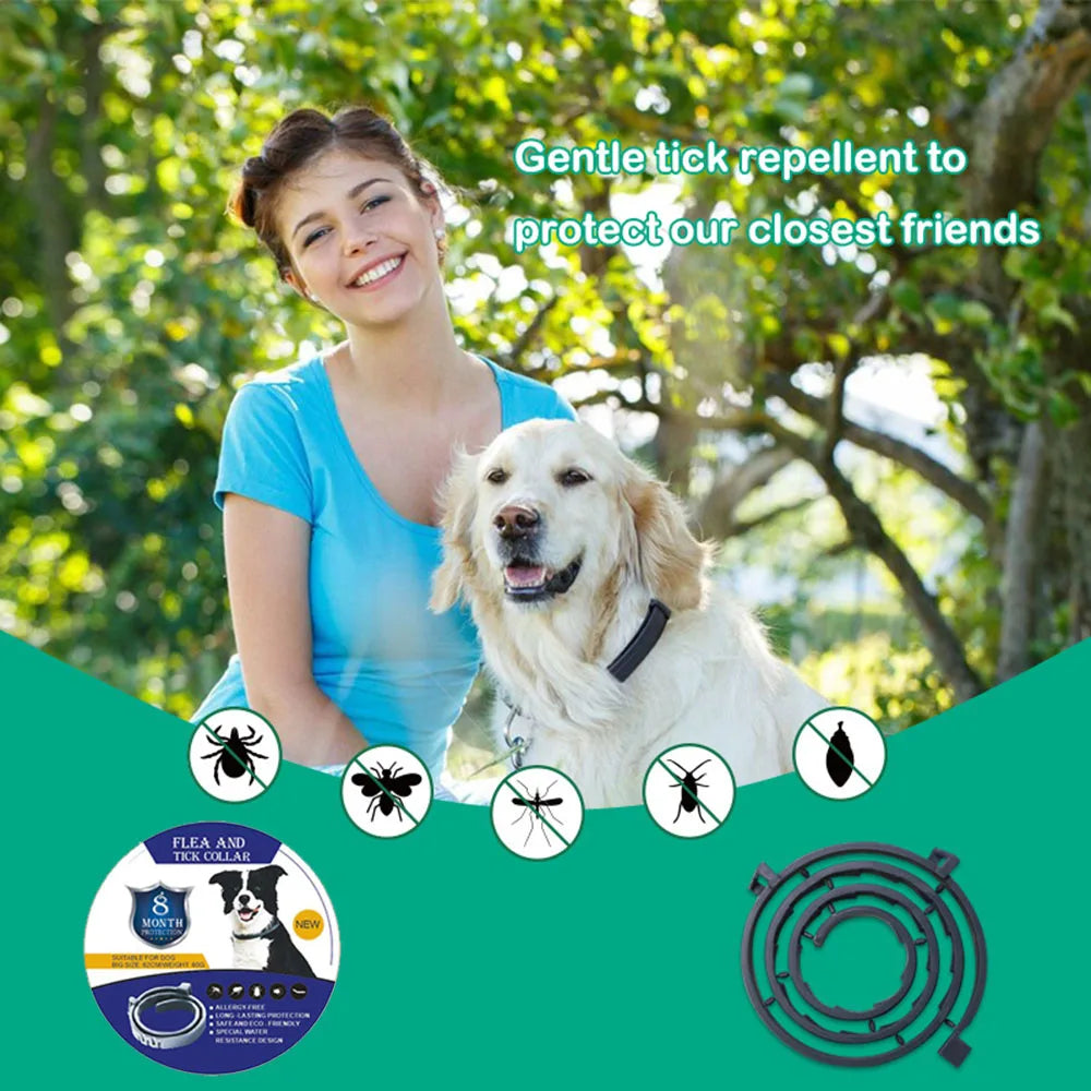 Repellent Collar Dog Flea Prevention Cat Anti Ticks Parasite Collar for Small Large Dogs Anti Flea and Ticks Collar Pet Supplies