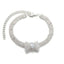 Adjustable Crystal Pet Necklace Cute Rhinestone BowTie Dog Collars Kitten Puppy Jewelry Necklace Photo Props for Small Animals
