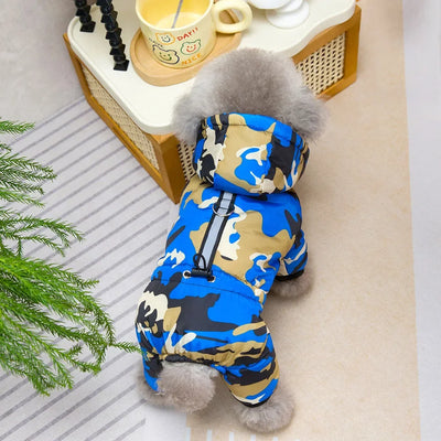 Waterproof Dog Coat Winter Warm Jacket for Small Dogs Reflective Cat Clothes Puppy Chihuahua Jumpsuit French Bulldog Pet Outfits