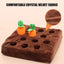 Squeaky Dog Toy Interactive Enrichment Dog Game 12 Carrots Snuffle Mat Carrot Farm Vegetable Squeaky Toy Pet Supplies Puzzle