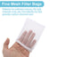 UXCELL Aquarium Filter Media Bags Fine Zipper Mesh Filter Bags Mesh Zipper Bags for Activated Carbon Resin Filters