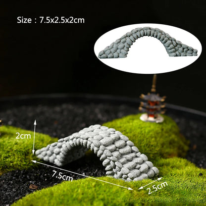 Resin Small Bridge Aquarium Ornaments Decoration Artificial Mountain for fish Tank Resin Aquarium Ornament Fish Tank Background
