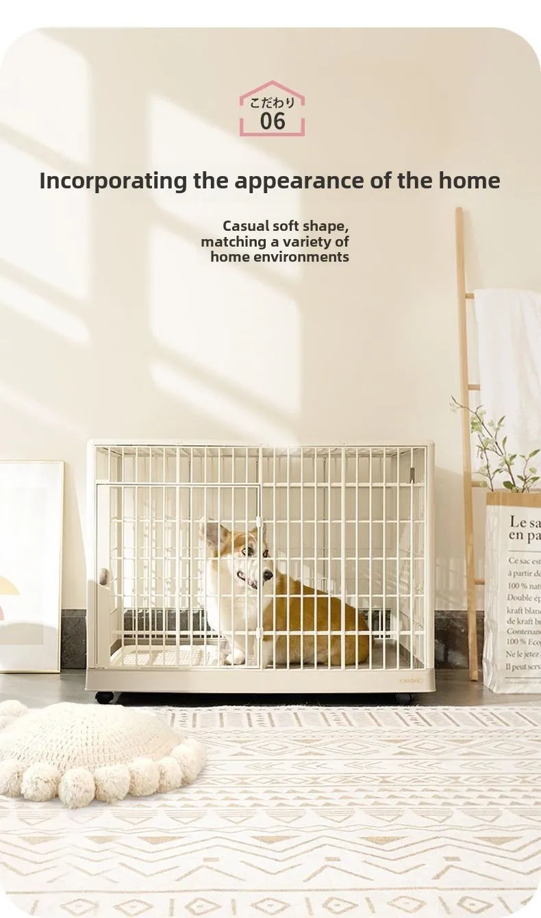 Alice Resin Dog Cage with Toilet Dog Fence Cat Cage Household Dog Cage Medium Size Indoor  Large