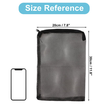 UXCELL Aquarium Filter Media Bags Fine Zipper Mesh Filter Bags for Fresh Saltwater Tanks Reusable Fish Tank Filter