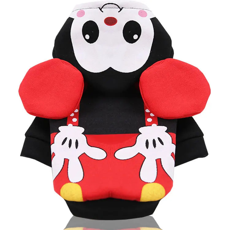 Costumes Cartoon Cute Pet Dog Clothes Winter Christmas Soft Fleece Animal Duck Owl Tiger Dinosaur Cosplay Dog Hoodies Clothes