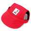 Adjustable Baseball Cap with Ear Holes for Large Medium and Small Dogs Summer Dog Cap Puppy Sun Hat Outdoor Hiking Pet Products