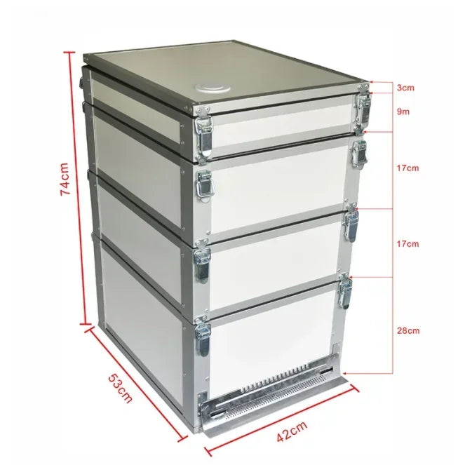 Hive Box Langstroth Beehive 10 Frames Multifunctional Polypropylene Plastic Beehive Kits