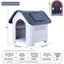 Plastic Dog Kennels Pet House with Door Modern Detachable Outdoor Indoor Waterproof Pet Houses
